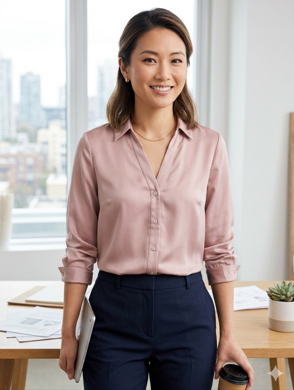 H&M Dusty Pink Women's Blouse